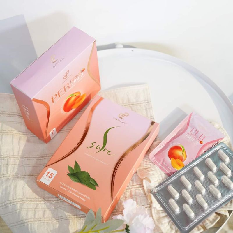 เพอร์พีชไฟเบอร์ Per Peach Fiber , เพอร์เจลลี่ไฟเบอร์ Per Jelly Fiber , เอสชัวร์ SSure พร้อมส่ง!!