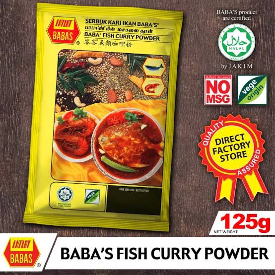 Baba's Fish Curry Powder 125 Gram