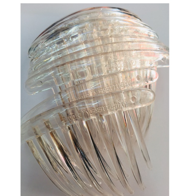 หวีสับ12ชิ้นสีขาวกับสีน้ำตาล (เลือกเเบบ)