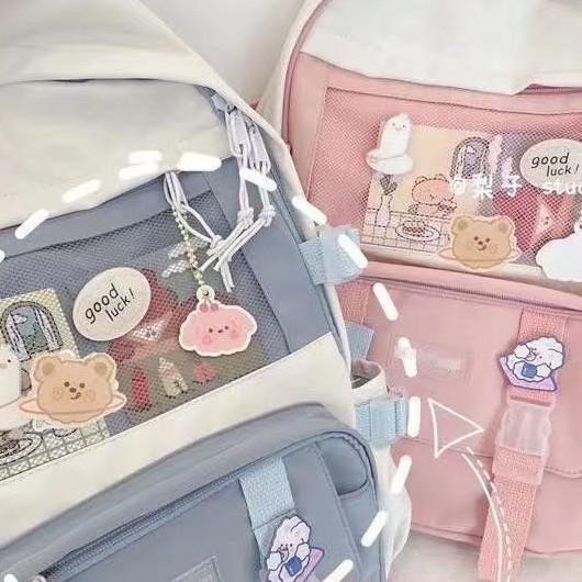 [ใส่โค้ดBA66SMSลด20%] กระเป๋าสะพายหลัง รุ่นHA66 ความจุสูง สําหรับผู้หญิง นักเรียน
