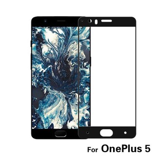 1 ชิ้น one Plus 5 Full cover HD กระจกนิรภัยป้องกันรอยหน้าจอ Phone tempered glass