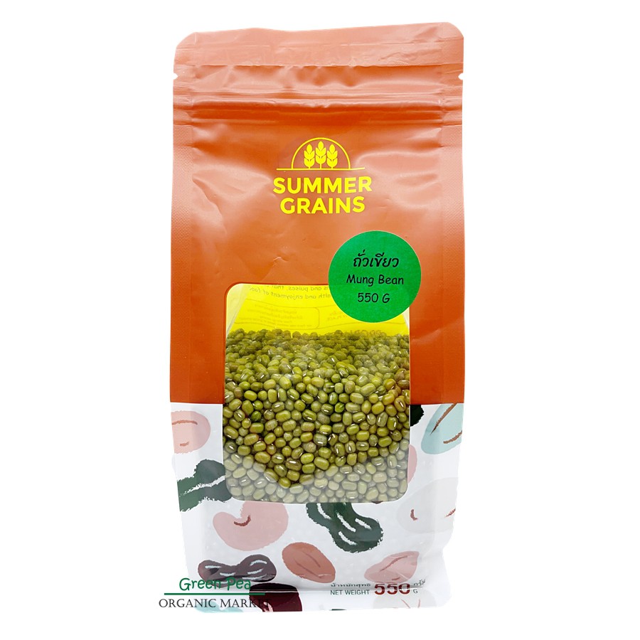 Summer grians ถั่วเขียว 500g. เมล็ดถั่วเขียว Mung bean Non-GMO