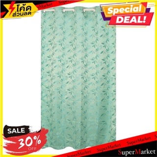 ผ้าม่าน EYELET HOME L&amp;S EVE 140x160 ซม. สีเขียว ผ้าม่านหน้าต่าง EYELET CURTAIN HOME L&amp;S EVE 140X160CM GREEN