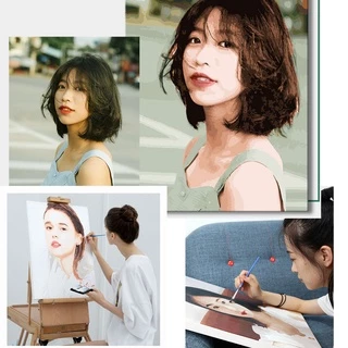Drofe ( Custom photo )รูปภาพที่กำหนด การปรับเปลี่ยนในแบบของคุณ ระบายสีตามตัวเลข รูปภาพกำหนดเอง ทำด้วยตัวคุณเอง ภาพวาด DIYของตกแต่งบ้านสำหรับของขวัญสุดพิเศษรูปภาพที่กำหนดเอง