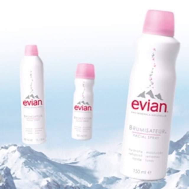 สเปรย์น้ำแร่เทือกเขาแอลป์ Evian Brumisateur Facial Spray