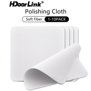 Hdoorlink ผ้าขัด 16x16 ซม. สากล สําหรับ A-pple i-Phone หน้าจอ ทําความสะอาด จอแสดงผล ผ้าสองชั้น กล้อง ขัด ทําความสะอาด ผ้าเช็ด