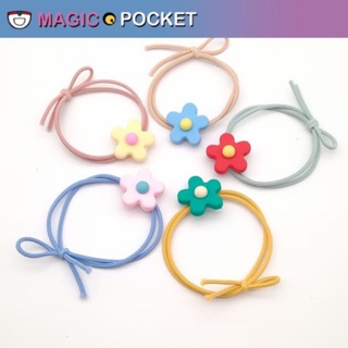 【Magic Pocket】🌸ยางรัดผมสไตล์เกาหลี เครื่องประดับผมลายดอกไม้ขนาดเล็ก ขายส่ง  ZJ006