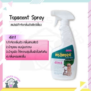 🐶🌸Pet4You🌸🐱Topscent Spray หมาเหม็น Mamen สเปรย์สมุนไพร กำจัดกลิ่นตัวสุนัข กลิ่นสาบสุนัข แมว กำจัดกลิ่นสาบ สัตว์เลี้ยง 60