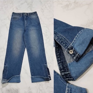 Stradivarius jeans ของใหม่ยีนส์ขากระบอก ยีนส์ขากว้าง เอว 26 สะโพก 36 เอวสูงค่ะ