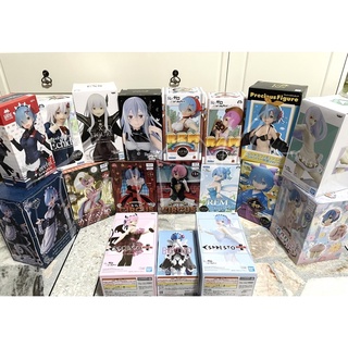 Re zero : Figure Emilia Rem Ram Echidna, EXQ School uniform Coreful Oktoberfest Precious Espresto AMP Furyu Circus Fairy