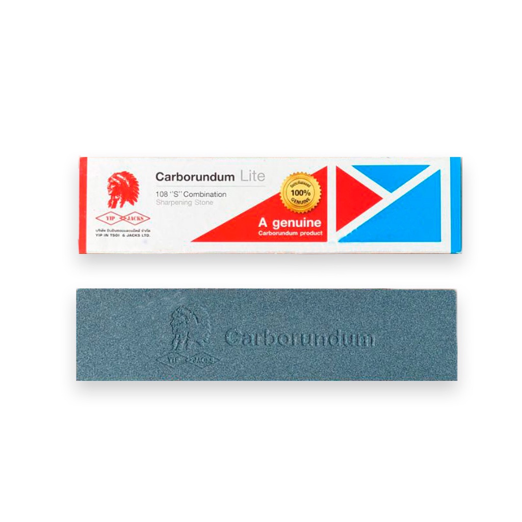 หินลับมีด อย่างดี หินกากเพชรขนาด 8"×2"×1" ตรา คนป่า รุ่น ไลท์  ของแท้ 100% 120/240 grid