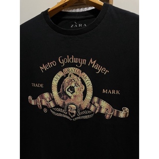 เสื้อยืดผ้าฝ้าย เสื้อยืดภาพยนตร์มือสอง METRO GOLDWYN MAYER X ZARA (2018) Size M มือ2