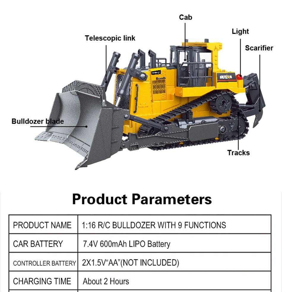 bulldozer remote control car