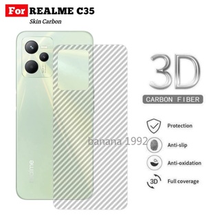 Carbon Skin Realme C35 C31 Back Skin Anti Fungus Back Protector Mobile Phone