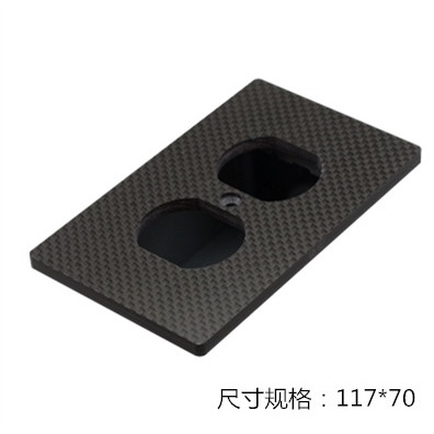 ฝาอลูมิเนียมและคารบอนยาวครอบปลั๊กหนา 5 มิล ยาว แบบ 2 ช่อง และ 4 ช่องเฉพาะฝา ไม่รวมปลั๊ก..