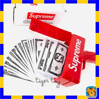 ปืนยิงเงิน ปืนยิงแบงค์ Supreme ปืนsupremeปืนยิงแบ้งค์มีไฟใช้ถ่าน ของเล่นปืนยิงธนบัตร ปืนสายเปย์ ปืนยิงแบงค์ พร้อมธนบัตร