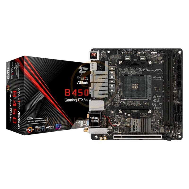 MAINBOARD (AM4) ASROCK B450 GAMING-ITX/AC