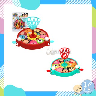 TsumTsum ลิขสิทธิ์แท้ เกมยิงบอลลงห่วง ฟิงเกอร์บอสเก็ตบอล ซูมซูม finger basket ball เกมครอบครัว มี 2 สี 19x3x23 ซม