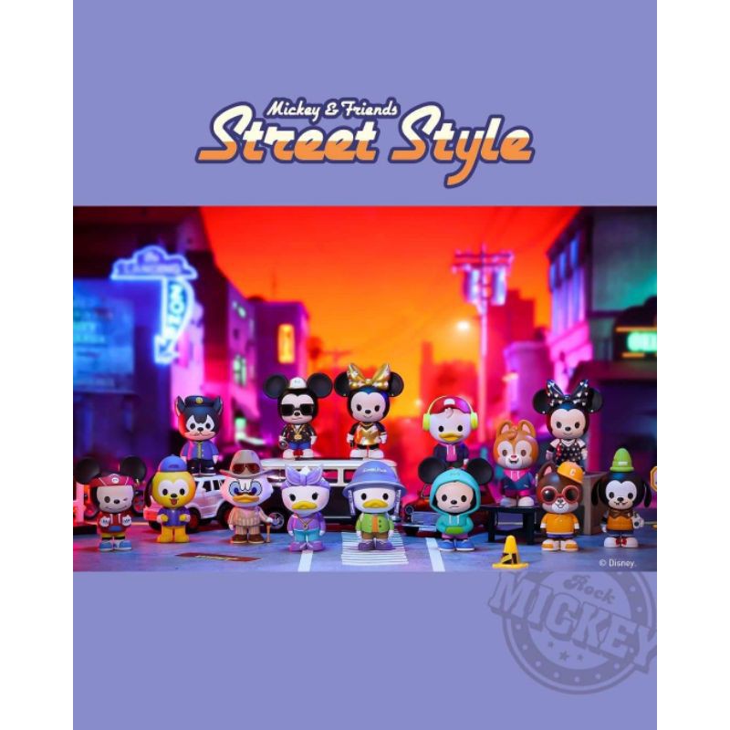 *เลือกแบบได้* กล่องสุ่ม Mickey and Friends ver. Street Style – Popmart Blind Box (มิกกี้ ชิปเดล พลูโ