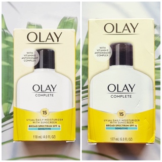 (Olay®) Complete Daily Moisturizer with Sunscreen SPF 15, Sensitive 118 ml or 177 ml โอเลย์ โลชั่นกันแดด มอยส์เจอไรเซอร์