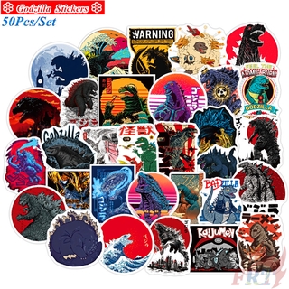 ❉ Godzilla Series 01 - Classic Monster Movies สติ๊กเกอร์ ❉ 50Pcs/Set Cartoon DIY Fashion Mixed Luggage Laptop Skateboard Doodle สติ๊กเกอร์