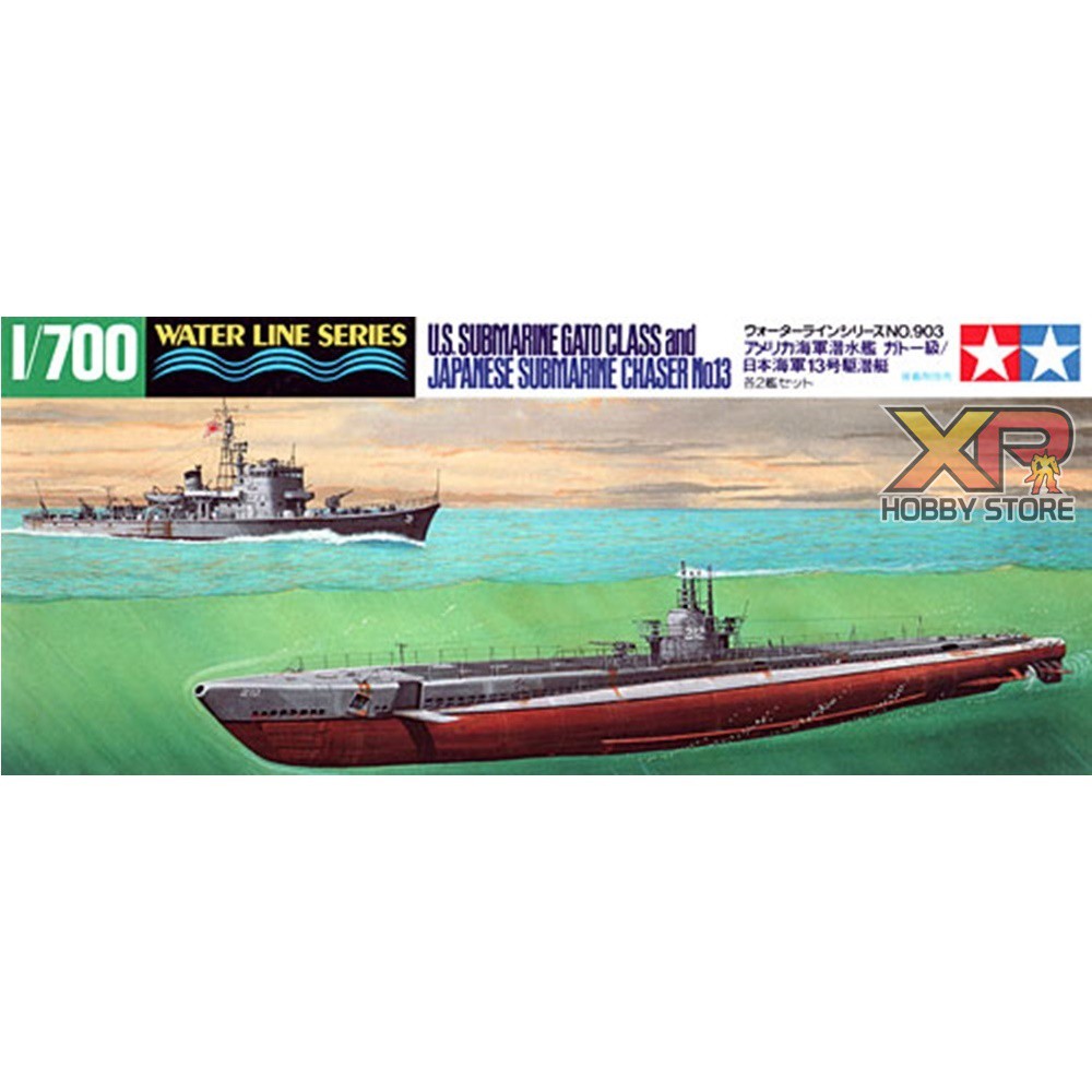 [Tamiya] 1/700 : U.S. Submarine Gato Class and Japanese Submarine Chaser (TA 31903)