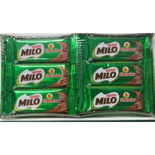 ไมโลแท่ง ไมโล ช็อกโกบาร์ ขนมหวานรสช็อกโกแลต ขนาด 6 กรัม บรรจุ 12 ชิ้น/กล่อง MILO Choco Bar Chocolate