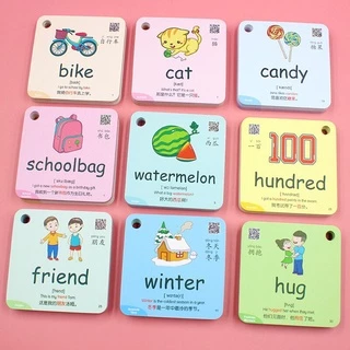 600 คํา 20 หมวดหมู่ การเรียนรู้ การ์ด รูปสัตว์ ของขวัญสี การ์ดแฟลช เพื่อการศึกษาจีน สําหรับเด็ก