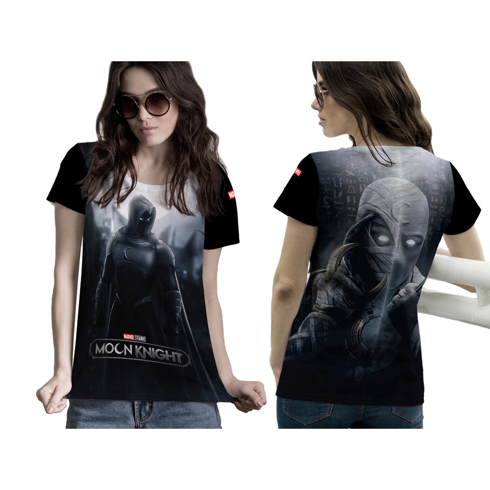 Tinishop - เสื้อยืดผู้หญิง Moon Knight | เสื้อยืดพิมพ์ลาย Moon Knight | เสื้อท็อปผู้หญิง Moon Knight