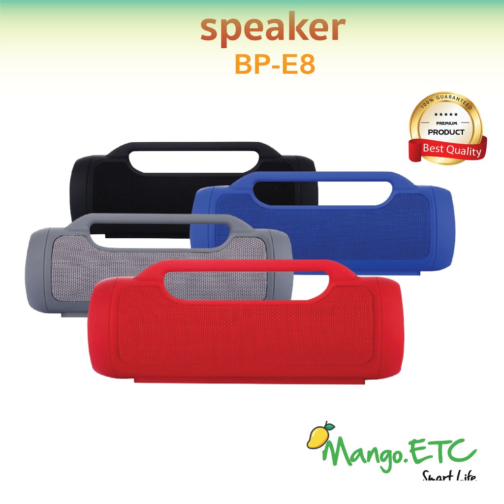 พร้อมส่ง! รับประกันสุดคุ้ม ลำโพง  บลูทธ รุ่น E8  เสียงดังมากๆ  เบสหนัก 100 %ลำโพงบรูทูธ ขยายเสียง Ea