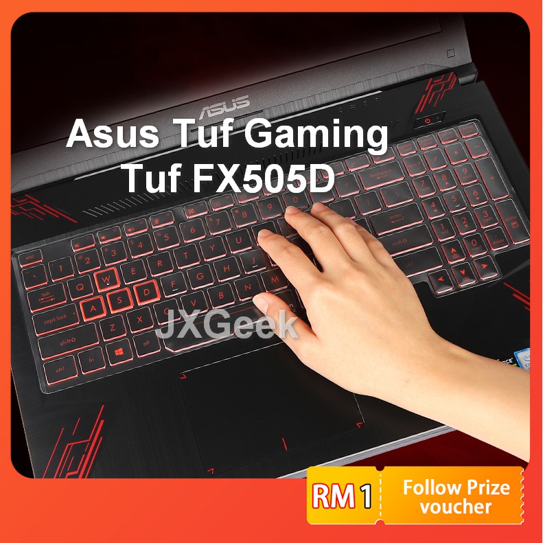 แผ่นซิลิโคนครอบคีย์บอร์ดแล็ปท็อป 15.6 นิ้ว สําหรับ ASUS Tuf Gaming Tuf FX505D FX505DT FX505 FX504 FX504G ROG FX63 FX80 FZ63 ZX63