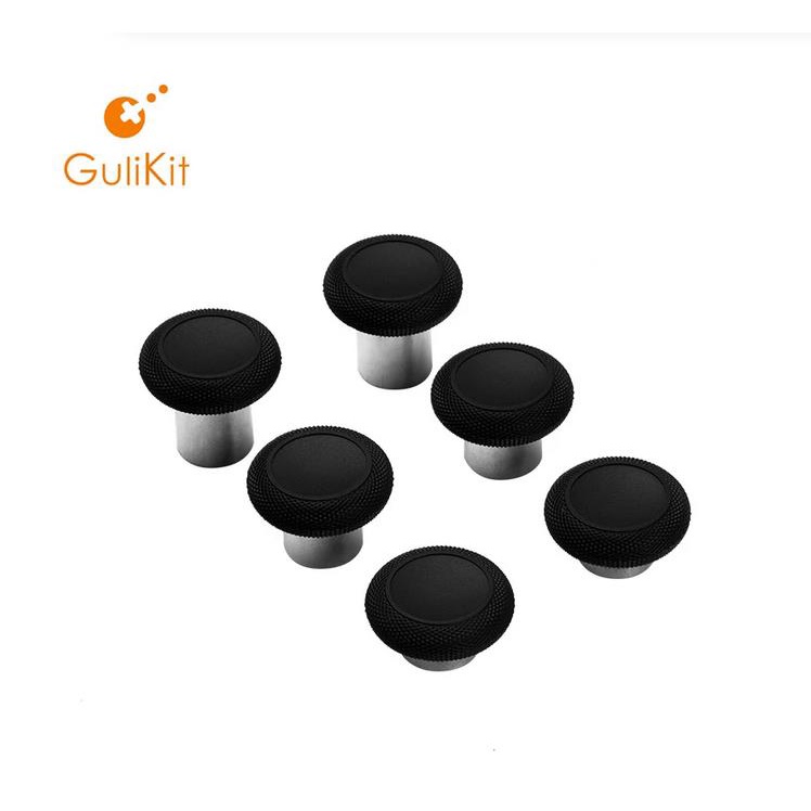 Gulikit NS34 KingKong แหวนนิ้วหัวแม่มือ 6 ชิ้น พร้อมตัวเลือกความสูง 3 ชิ้น กันเสียดสี แบบเปลี่ยน สําหรับ Gulikit KingKong 2 Pro
