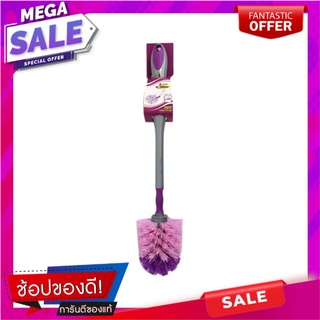 แปรงไนลอนล้างสุขภัณฑ์ BE WISH 360 องศา สีม่วง แปรงทำความสะอาด NYLON TOILET CLEANING BRUSH BE WISH 360 DEGREES PURPLE อุป