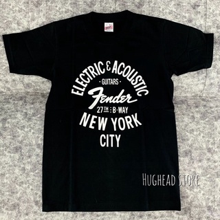 Fender NY เสื้อ FENDER NEW YORK เสื้อวง เสื้อยืด เฟนเดอร์ นิวยอร์ค เสื้อวินเทจ