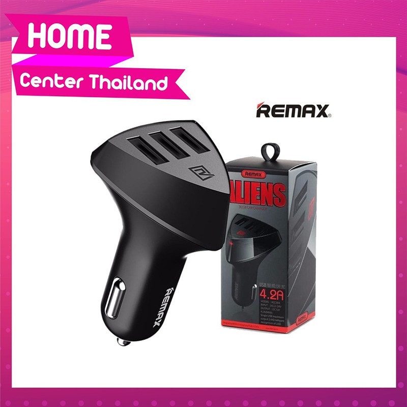 หัวชาร์จรถ REMAX Aliens แท้ รุ่นRC-C304 Car Charger 4.2A