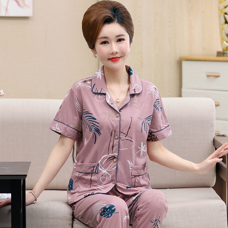 fmnkwk.my 7 12Middleaged and elderly women's summer cotton short