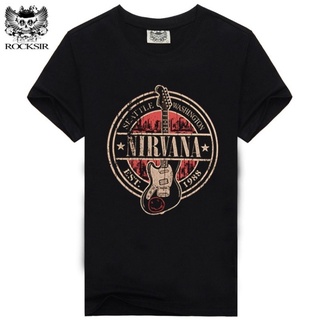 เสื้อยืดคอกลมเสื้อยืดผ้าฝ้ายแท้ พิมพ์ลาย Nirvana Est 1988 novellySfy8 1 สีดํา สําหรับผู้ชาย DXS-4XL