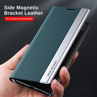 Smart Window View Leather Flip Cover For Samsung Galaxy S22 Ultra Case S21 S20 Plus S 21 20 FE S22Ultra Magnetic Stand Coque