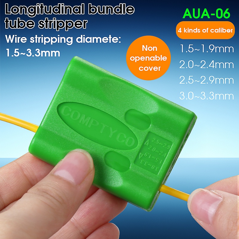 ใหม่สีเขียวรุ่นอัพเกรดไฟเบอร์ออปติกหลวมสายเคเบิลแจ็คเก็ต Slitter 1.5-3.3 มม. ยาวสาย Stripper หลวมแจ็คเก็ต Slitter ไฟเบอร์ Stripper Slitter – โปรปัง