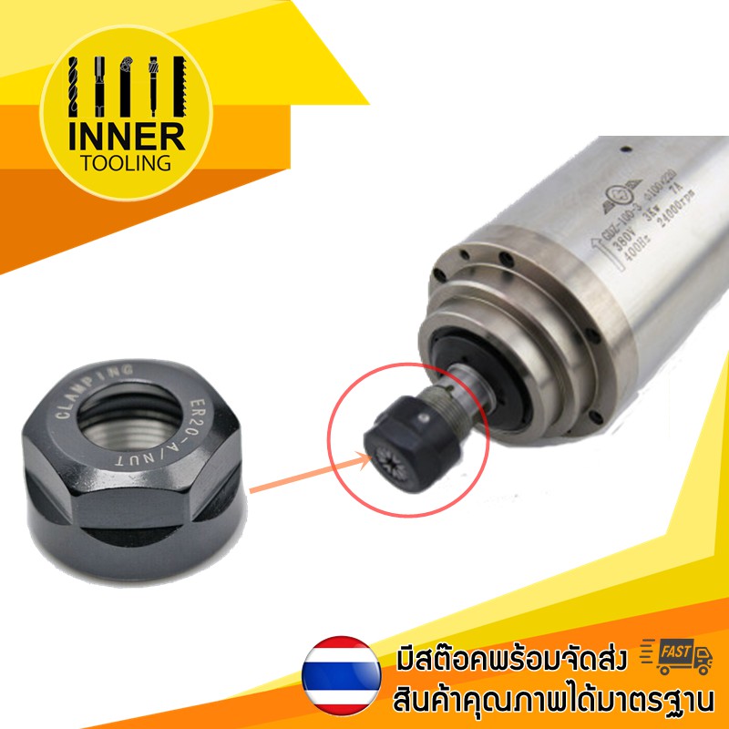 ฝาปิด NUT ER11, ER20
