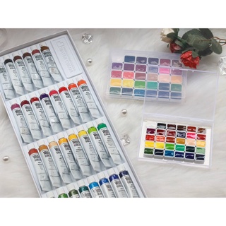 สีน้ำ shinhan professional 30 สี บีบแบ่งขนาด 0.5,1,2 ml