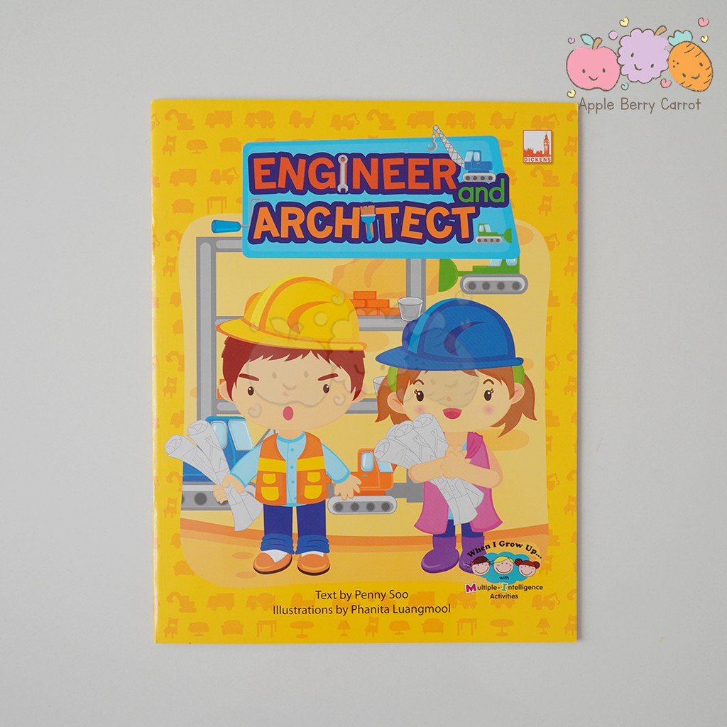 WHEN I GROW UP DICKENS PELANGI ACTIVITY BOOK - CHILDRENS BOOK - ENGINEER AND ARCHITECT