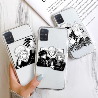 เคสโทรศัพท์มือถือซิลิโคนใสกันกระแทกสําหรับ Samsung A12 A21S A30 A20 A31 A32 A50 A51 A52 A50S A30S 4G 5G Jujutsu Kaisen