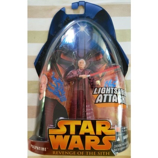 Star Wars Revenge of the Sith Carded Palpatine (Lightsaber Attack) 3.75"