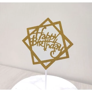 ป้ายปักเค้ก happy birthday( แบบกระดาษ) มีของพร้อมส่ง