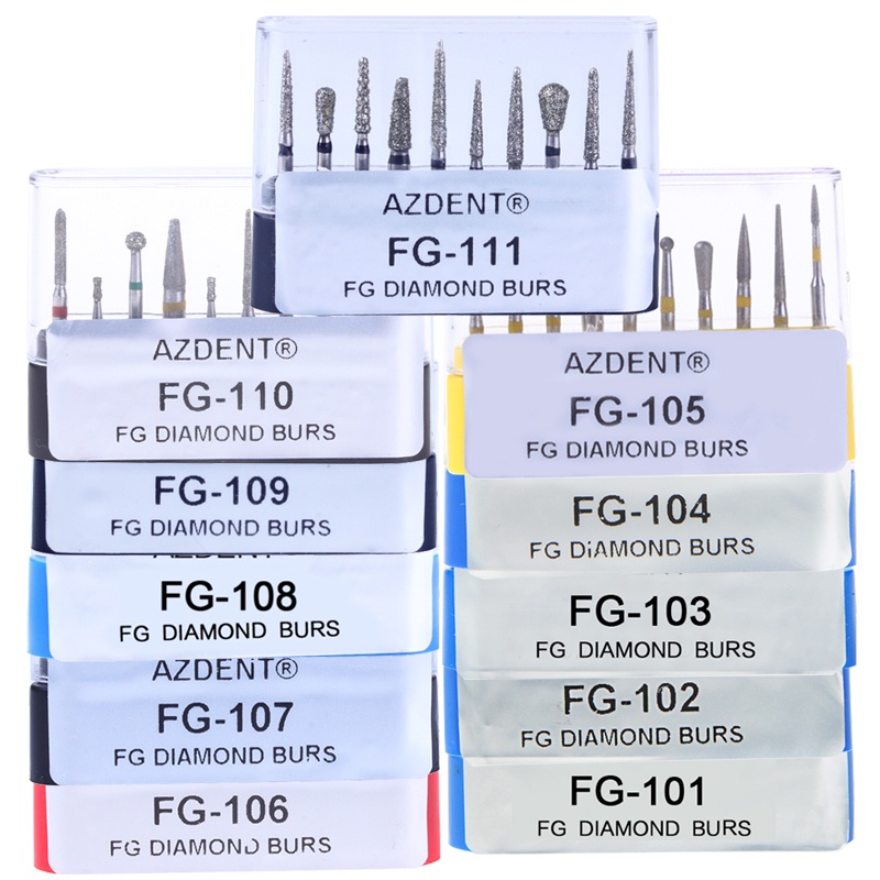 Azdent Dental Diamond Burs Set
