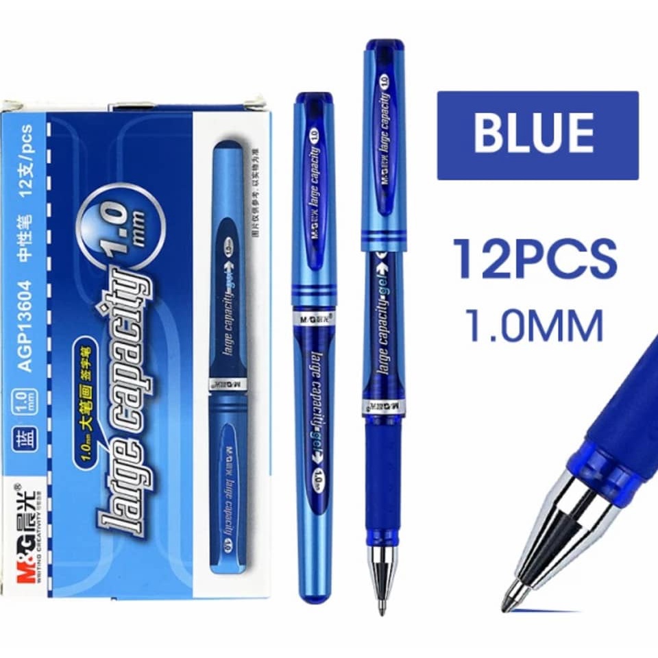 ปากกาเจล +ไส้ปากกา M&G AGP-13604 ขนาดเส้น1.0mm. แบบถอดฝา  สีน้ำเงิน,สีดำ, น้ำเงิน ราคา ถูกที่สุด ดีลบีเคเค แกลเลอรีภาพที่ 6