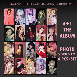 BLACKPINK 🖤💖 รูป จีซู เจนนี่ โรเซ่ ลิซ่า 4+1 THE ALBUM PHOTO 5.5x8.5 cm. 4 pcs/set