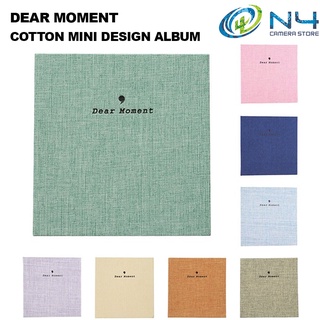 Fujifilm อัลบั้มรูปภาพ ผ้าฝ้าย ลาย Dear Moment ขนาดเล็ก 3 นิ้ว (100 แผ่น) (ขนาดกระเป๋า: 8.5 ซม. x 6.5 ซม.)