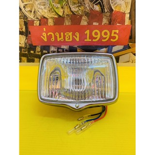 ไฟหน้า FR80N พร้อมขอบเหล็ก+หลอดไฟ+ขั้วไฟ อะไหล่เทียบ